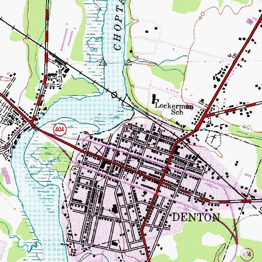 Topographic Map of Riverview Gardens, MD