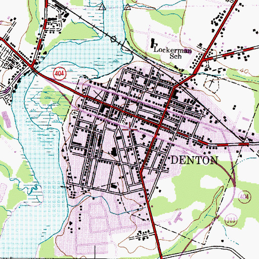 Topographic Map of Saint Lukes Methodist Church, MD