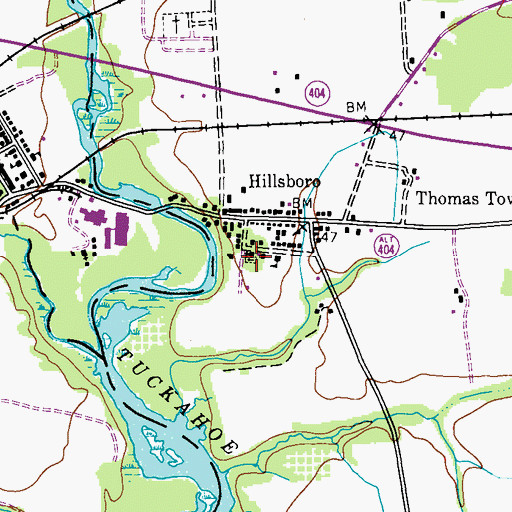 Topographic Map of Saint Pauls Episcopal Cemetery, MD