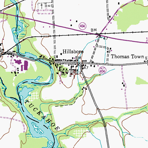 Topographic Map of School Number 1 (historical), MD