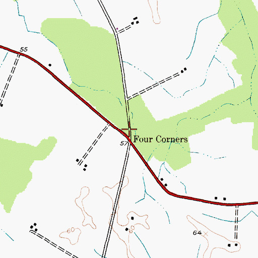 Topographic Map of School Number 2 (historical), MD