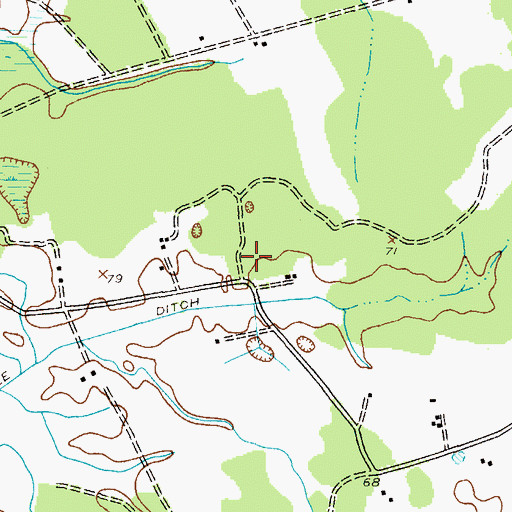 Topographic Map of School Number 2 (historical), MD
