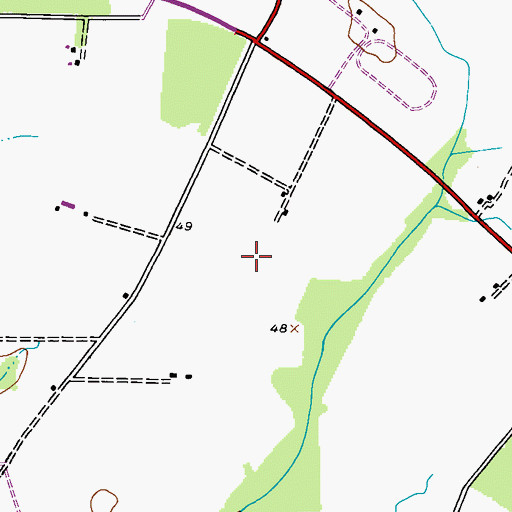Topographic Map of School Number 3 (historical), MD