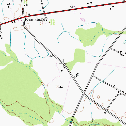 Topographic Map of School Number 4 (historical), MD