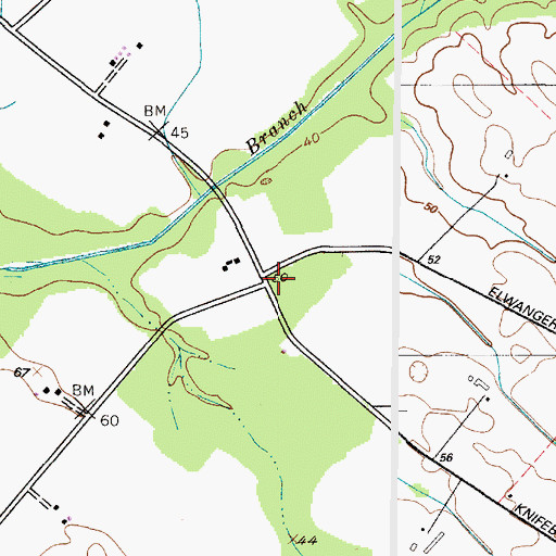 Topographic Map of School Number 10 (historical), MD