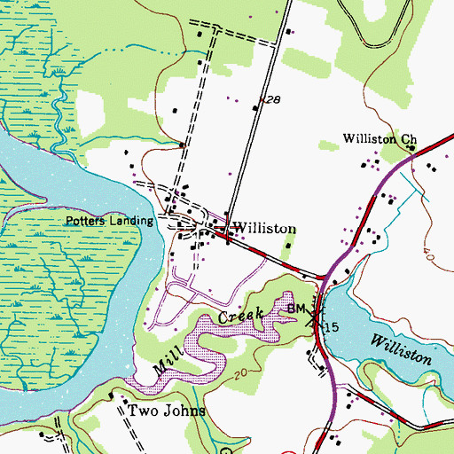 Topographic Map of School Number 17 (historical), MD