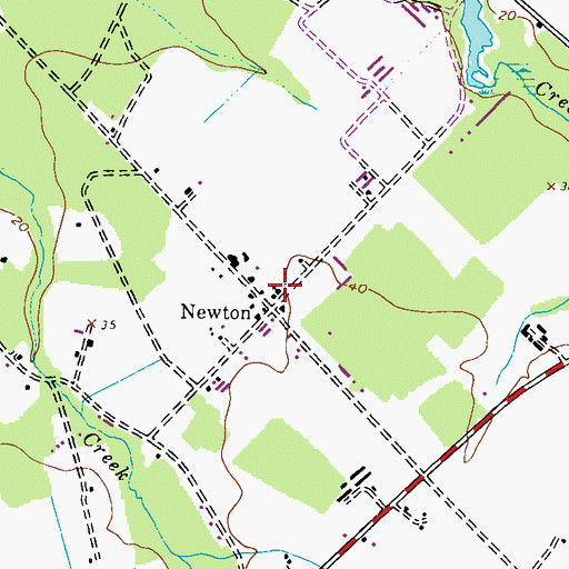 Topographic Map of Smithson Chapel Cemetery, MD