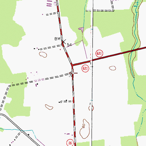Topographic Map of Union Grove Cemetery, MD