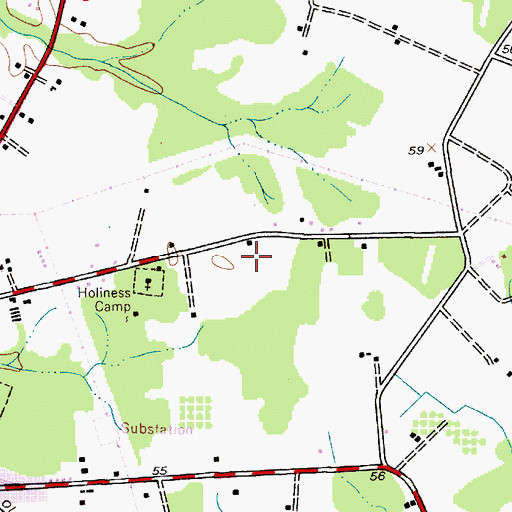 Topographic Map of Wesleyan Health Care Center, MD