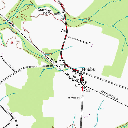 Topographic Map of Ames United Methodist Church, MD