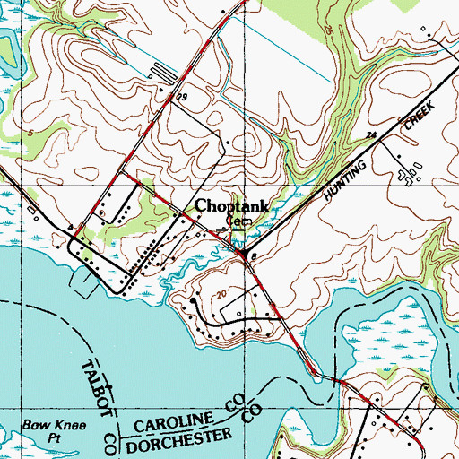 Topographic Map of Belmont Cemetery, MD