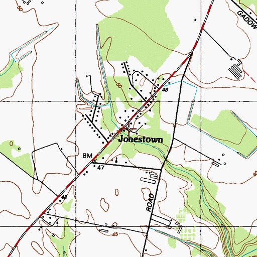 Topographic Map of Coppins Chapel, MD