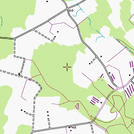 Topographic Map of Fork Hundred (historical), MD
