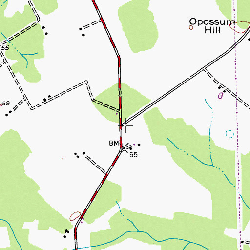 Topographic Map of Jones Corner, MD