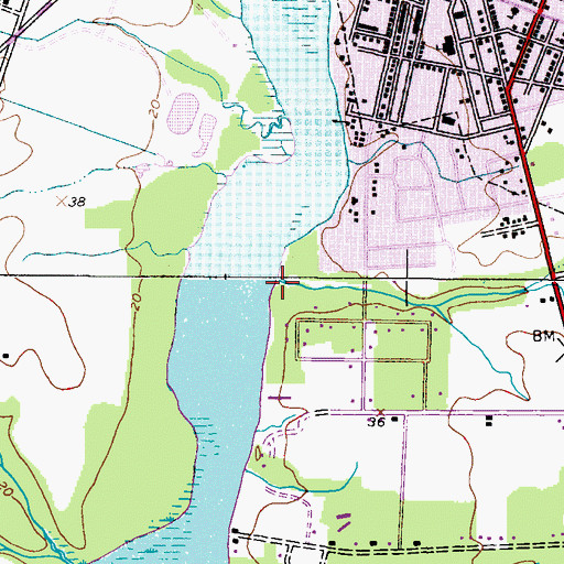 Topographic Map of Poor House Run, MD