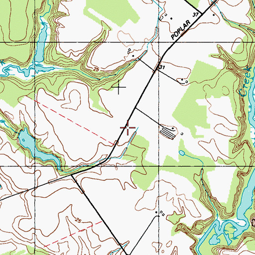Topographic Map of Poplar Neck, MD