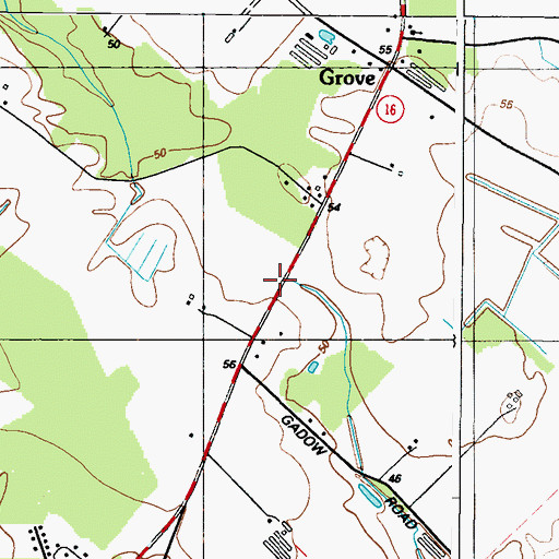 Topographic Map of School Number 6 (historical), MD