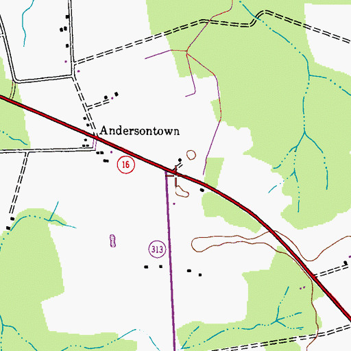 Topographic Map of School Number 12 (historical), MD