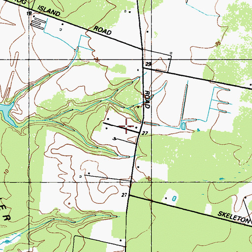 Topographic Map of Tanyard Estates, MD