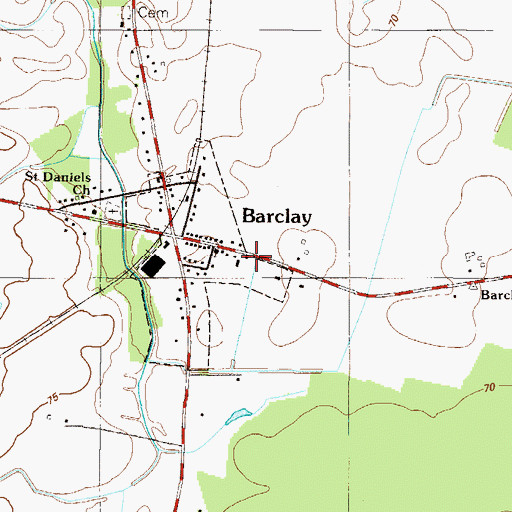 Topographic Map of Calvary Church, MD