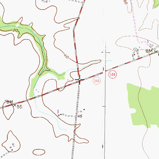 Topographic Map of Catlin (historical), MD