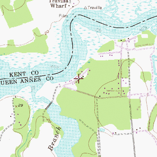 Topographic Map of Char-Nor Manor, MD