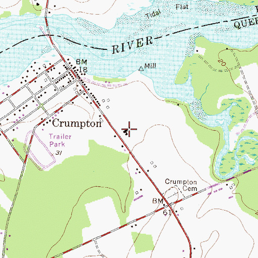 Topographic Map of Crumpton Seniors Center, MD