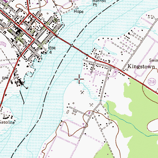 Topographic Map of Fishing Creek, MD
