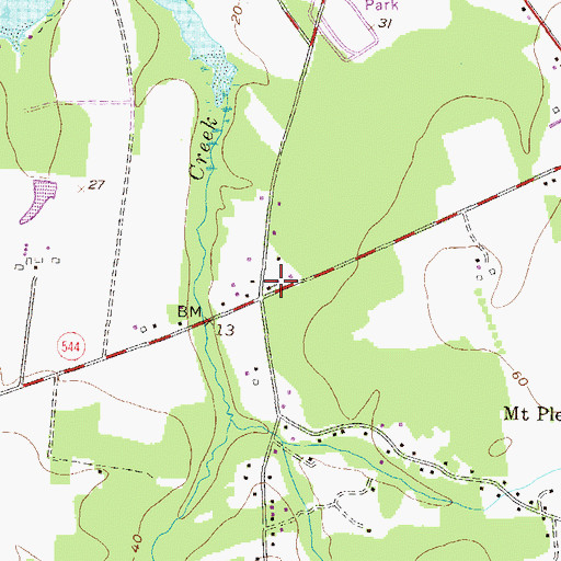 Topographic Map of Home Missionary Church, MD