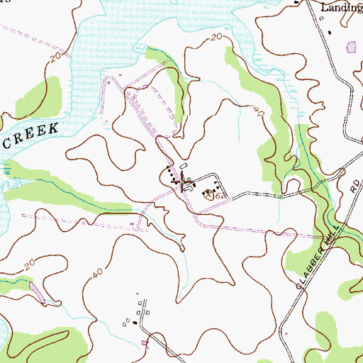 Topographic Map of Kennersley, MD