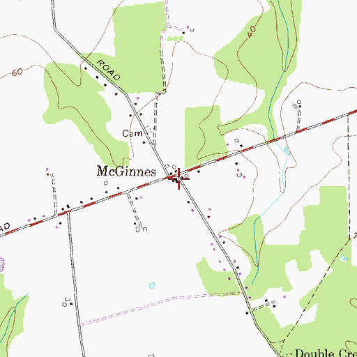Topographic Map of Kingdom Hall of Jehovahs Witnesses, MD