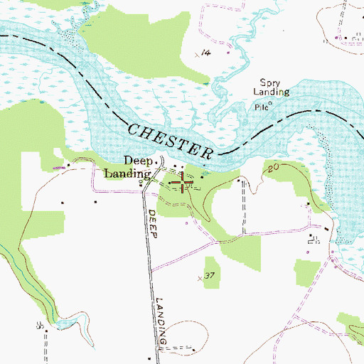 Topographic Map of Pine Cove, MD