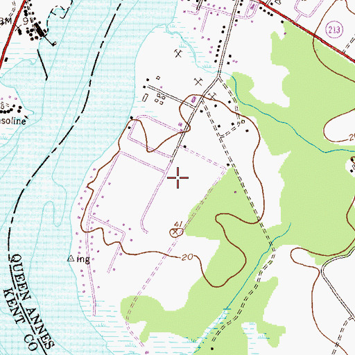 Topographic Map of Primrose Garth, MD