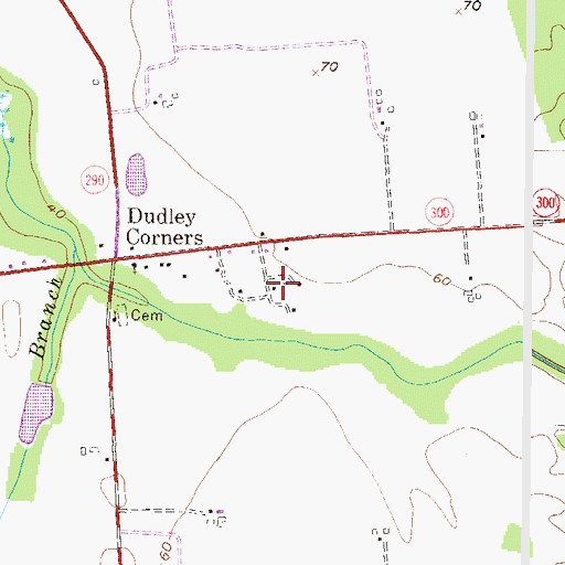 Topographic Map of Sagefield, MD