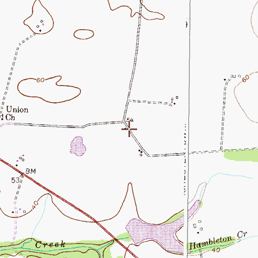 Topographic Map of Union School (historical), MD