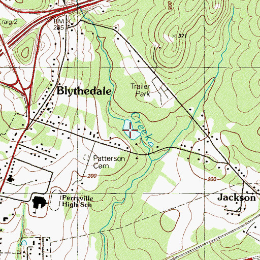 Topographic Map of Perryville Reservoir, MD