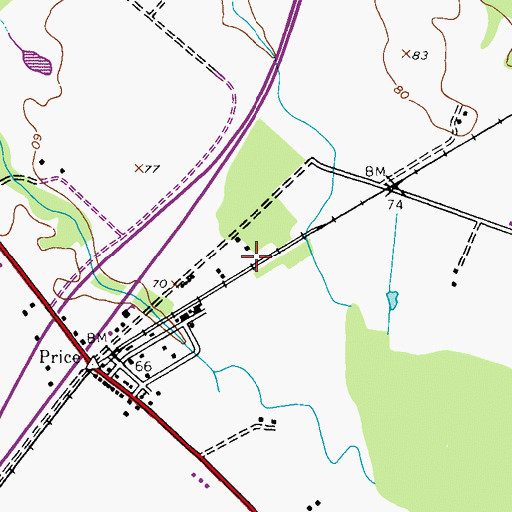 Topographic Map of Apostolic Church of God, MD