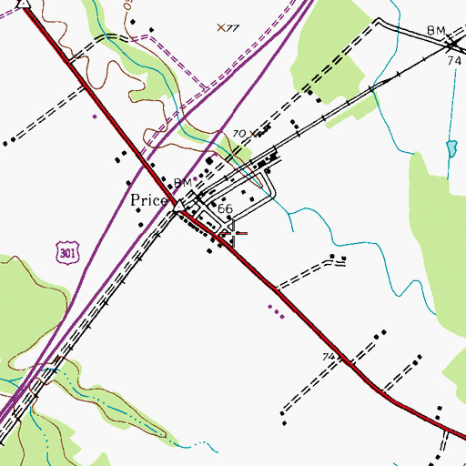 Topographic Map of Bethany United Methodist Church, MD