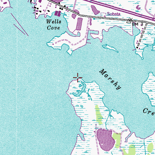 Topographic Map of Bluff Point, MD