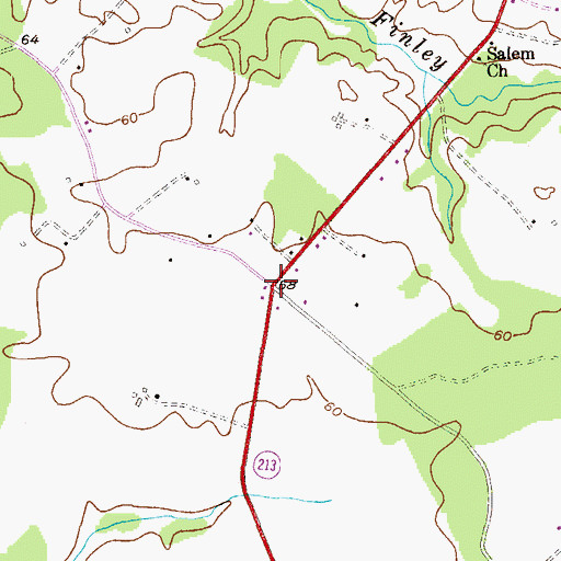Topographic Map of Browns Corner, MD