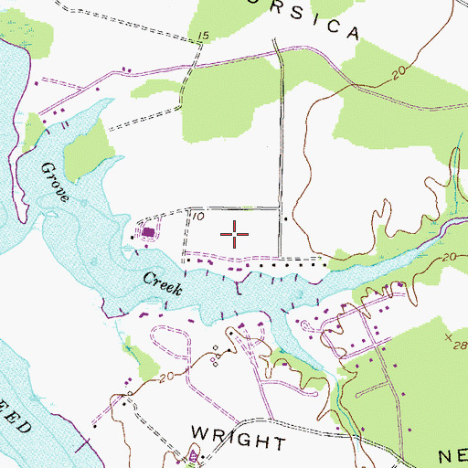 Topographic Map of Bulle Rock, MD