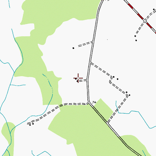 Topographic Map of Carter Farms, MD