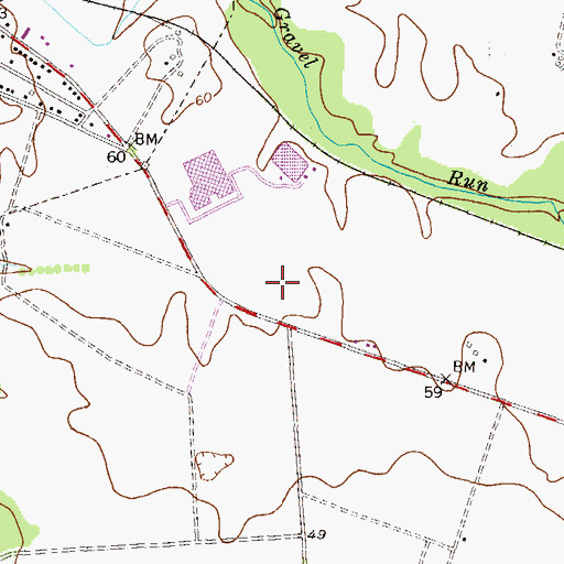 Topographic Map of Centreville Middle School, MD