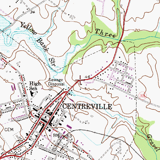 Topographic Map of Corsica Hills Nursing Home, MD