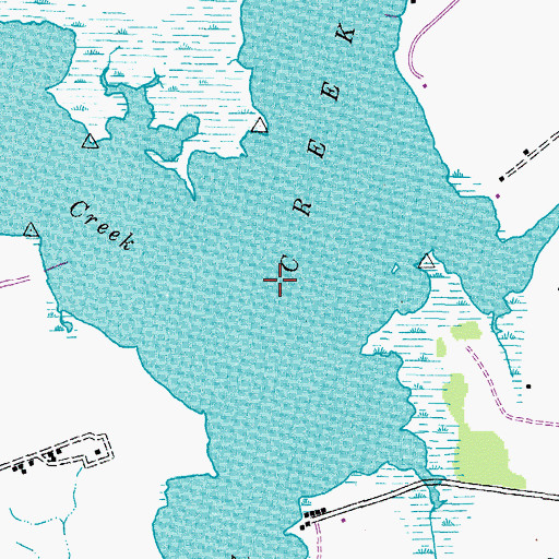 Topographic Map of Coxes Bay, MD