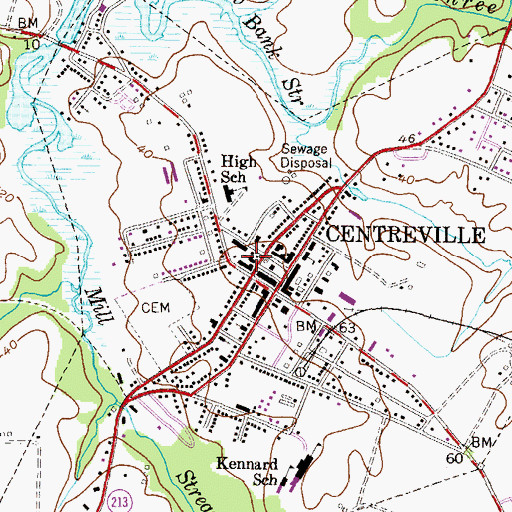 Topographic Map of Epworth Methodist Church, MD
