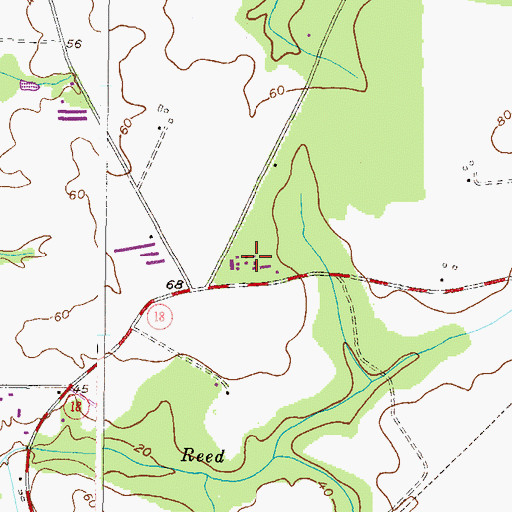 Topographic Map of Four-H Club Park, MD