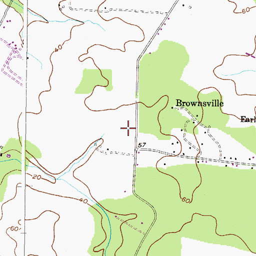 Topographic Map of Hunters Ridge, MD