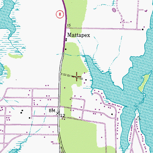 Topographic Map of Kent Timbers, MD