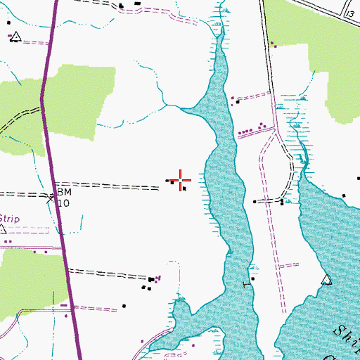 Topographic Map of Long Creek Farm, MD